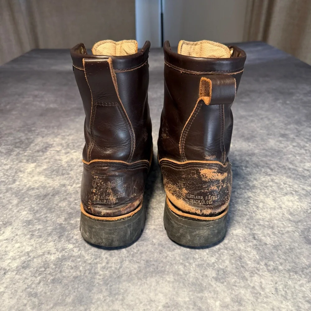 Danner Rain Forest 8 BRN 10600 Mens 11.5 D Gore-Tex Work Boots Brown Made in USA